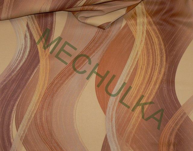 BLACKOUT zatemňovací metráž - ZBYTEK 1,14 m - dekorační látka - vlny hnědé