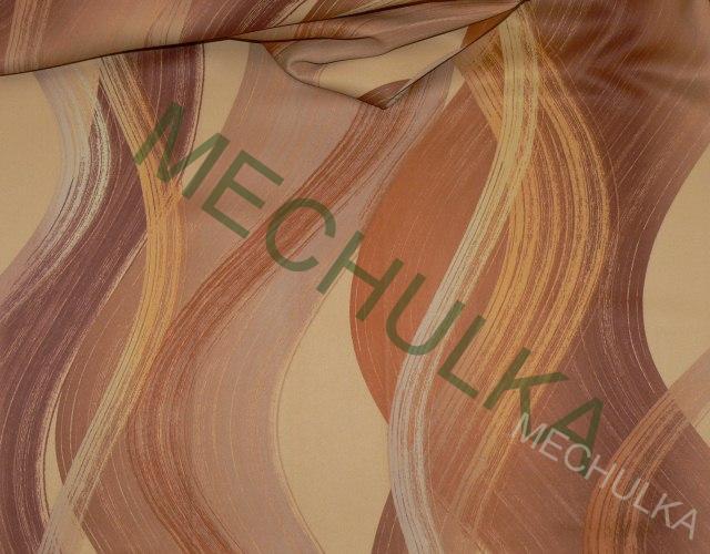 BlackOut - zatemňovací metráž - ZBYTEK 1,5 m - dekorační látka - vlny hnědé