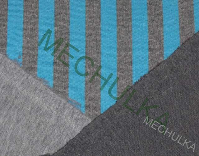 Bavln. (+PES) teplákovina - ZBYTEK S KAZEM 0,18 m - POČESANÁ - černá -  VÝPRODEJ