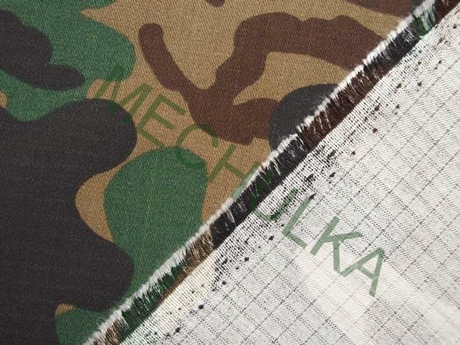 Maskáč / maskáčovina kepr kostka - ZBYTEK 0,43 m - zeleno-hnědá - VÝPRODEJ