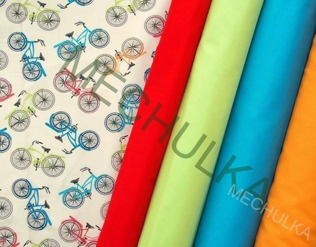 Větší jízdní kolo / bicykl - ZBYTEK 0,81 m - smetanová - bavlna - VÝPRODEJ