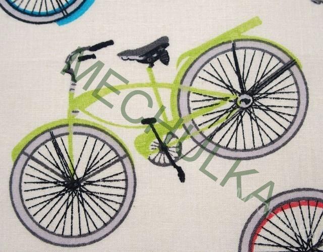 Větší jízdní kolo / bicykl - ZBYTEK 0,81 m - smetanová - bavlna - VÝPRODEJ
