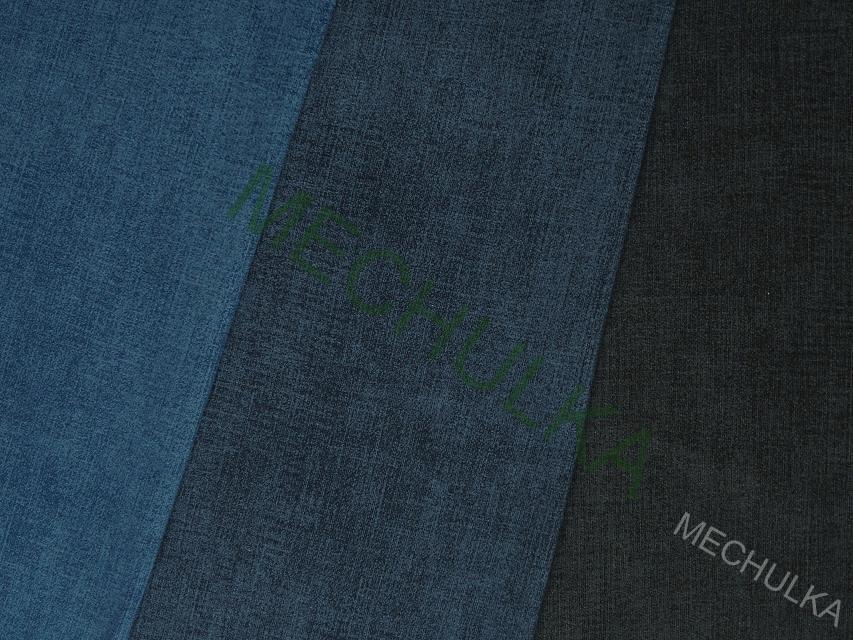Jeans černý elastická tričkovina jednolíc - ZBYTEK 0,37 m - potištěný bavlněný úplet, látka metráž - VÝPRODEJ