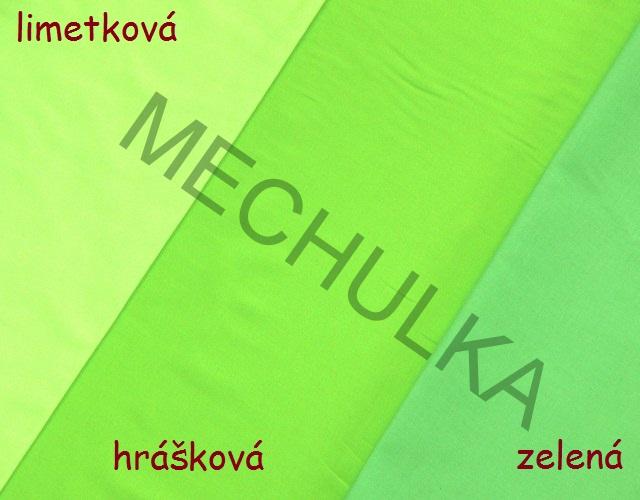 Zelená látka - ZBYTEK 0,87 m- metráž - plátno - 2. jakost - bavlna - VÝPRODEJ
