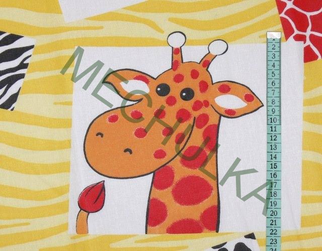 ZOO / Safari zvířátka - ZBYTEK 0,24 m - dětská metráž - bavlna - VÝPRODEJ