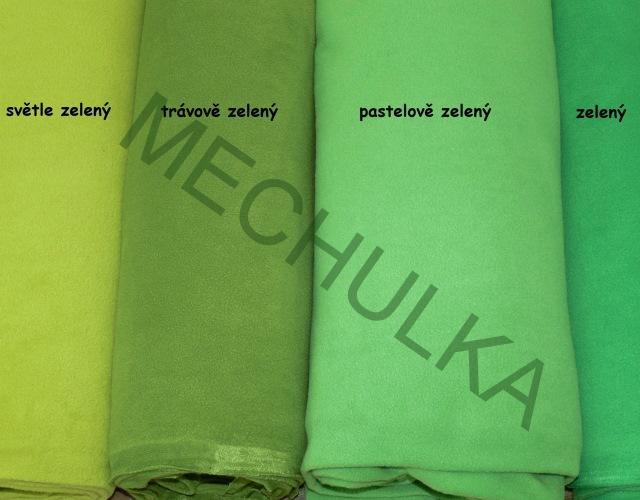 Fleece Antipeeling světle zelený pastel - ZBYTEK 0,53 m - metráž - VÝPRODEJ