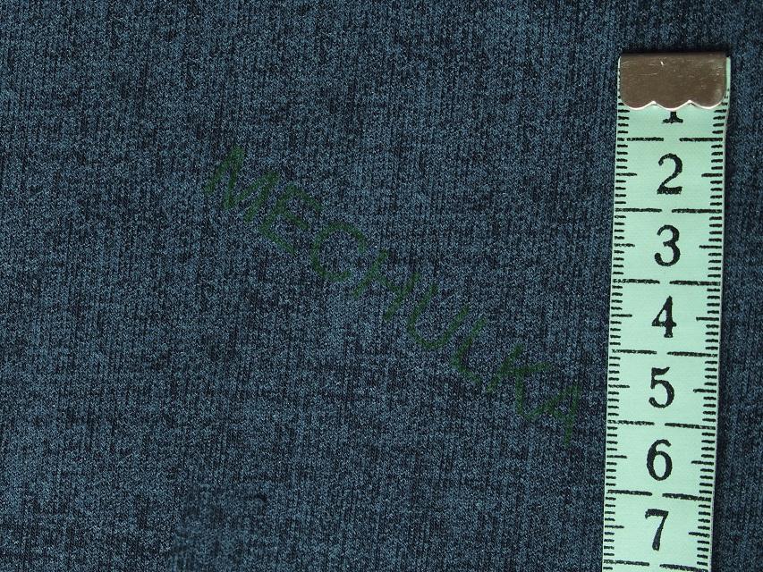 Jeans tmavě modrý elastická tričkovina jednolíc, potištěný bavlněný úplet, látka metráž
