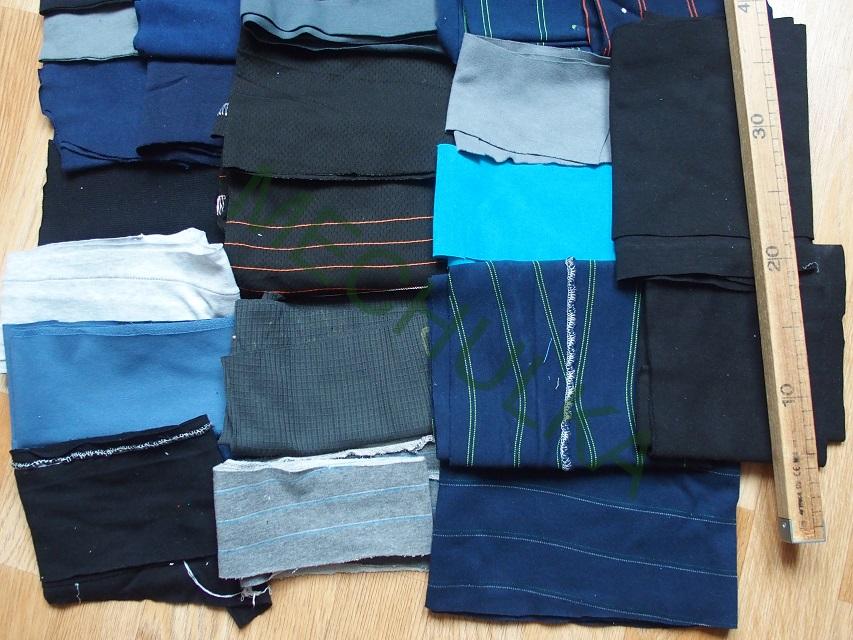 ZBYTKOVÁ METRÁŽ pro kluky - balíček odstřižků různých úpletů 1 kg - VÝPRODEJ