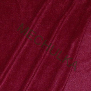 Micro fleece antipeeling - ZBYTEK S KAZEM 0,56 m - Vínový, metráž látka polarfleece - VÝPRODEJ