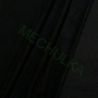 MicroFleece Antipeeling černý - ZBYTEK S KAZEM 0,73 m - metráž - VÝPRODEJ